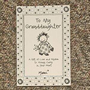 To My Granddaughter Book By Marci with Heartfelt Messages